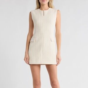 Rag & Bone Cream Tweed Mini Dress